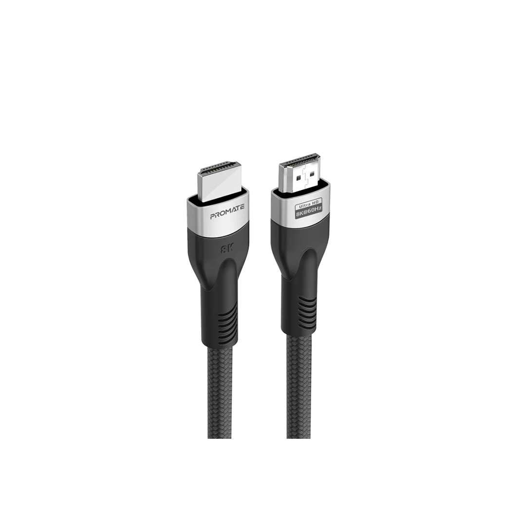 Promate PrimeLink8k-500 Certified Ultra-High-Speed 8K@60Hz HDMI Cable 5M in Qatar Promate PrimeLink8k-500 Certified Ultra-High-Speed 8K@60Hz HDMI Cable 5M in Qatar